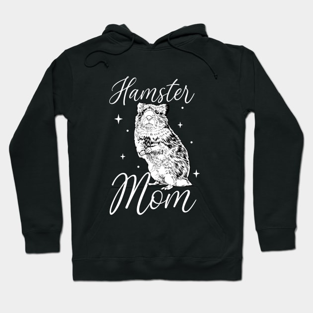 Hamster lover - Hamster Mom Hoodie by Modern Medieval Design